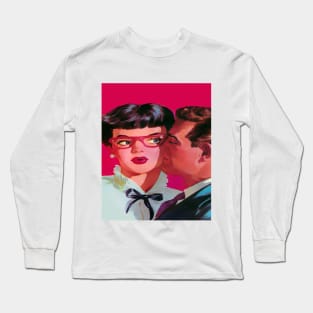 girl with glasses and boyfriend Long Sleeve T-Shirt